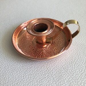 Elegant Copper Candlestick Holder